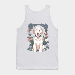 Floral Retriever's Serenade Tank Top